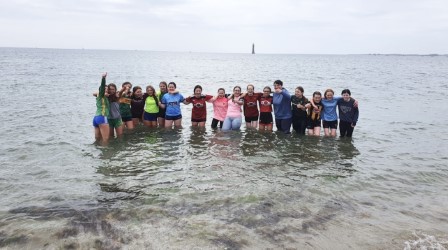 Change of scenery last Sunday Morning for our U14 camogs Who headed to Cranfield beach for training. 