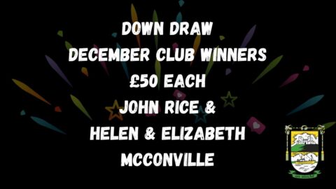 Down Draw December Club Winners