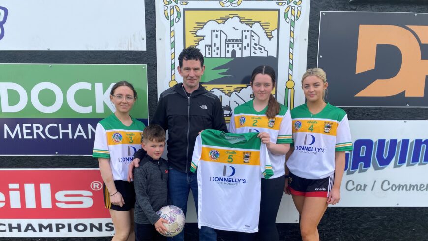 Donnelly’s of Mourne Sponsor Minor Camogie Jerseys